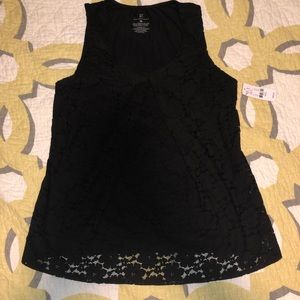 New York and Company Top with lace front